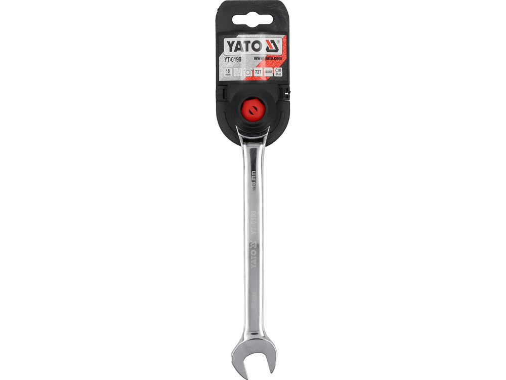 YATO YT-0199 CSILLAGVILÁGÍTÓ VILLÁSKULCS 18 MM-ES RACSNIS GALVÁNNAL 