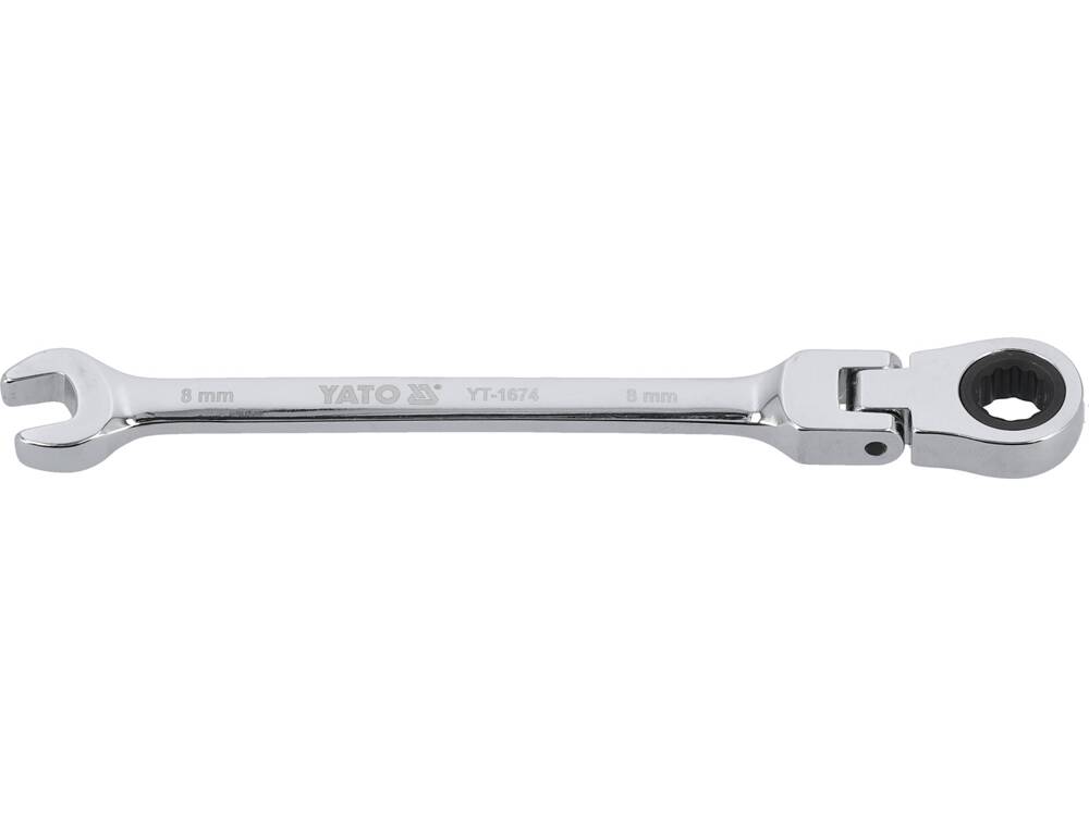 CHEIE COMBINATA CU YATO YT-1674 CLICHET SI CAP FLEXIBIL 8MM
