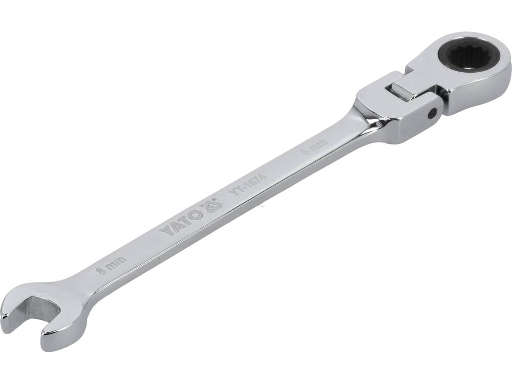 CHEIE COMBINATA CU YATO YT-1674 CLICHET SI CAP FLEXIBIL 8MM