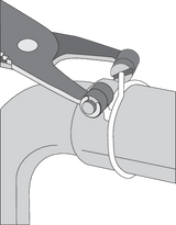 CLESTE PENTRU SIGURANTE YATO YT-0651 FURTUN, VARF INDOIT 215MM