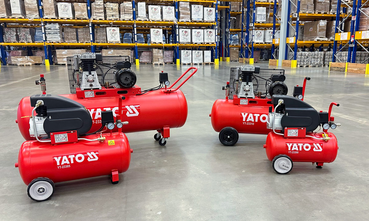 COMPRESOR AER YATO  YT-23310  100L, 10 BAR, 2200W , 360 l/min , 2850 rpm