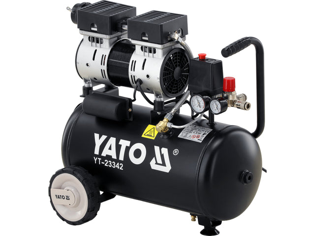 Compresor fara ulei YATO YT-23342, 24 L