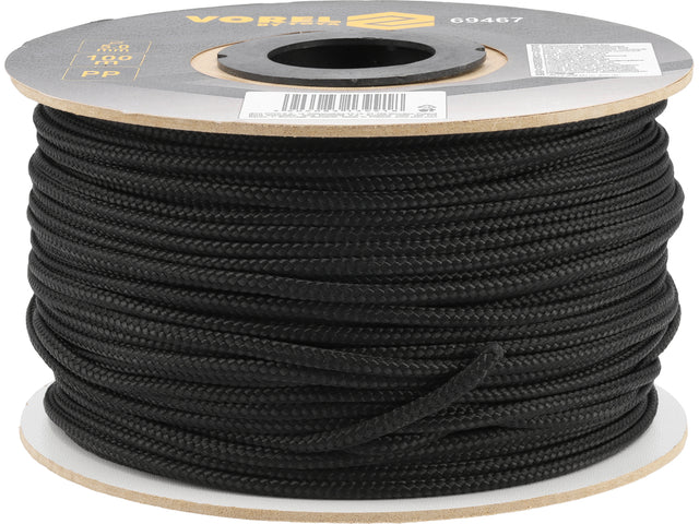 Cordelina pp VOREL 69467, 5 mm, 100 m negru