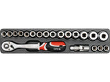 CUTIE METALICA CU YATO YT-3895 SCULE 63 PIESE