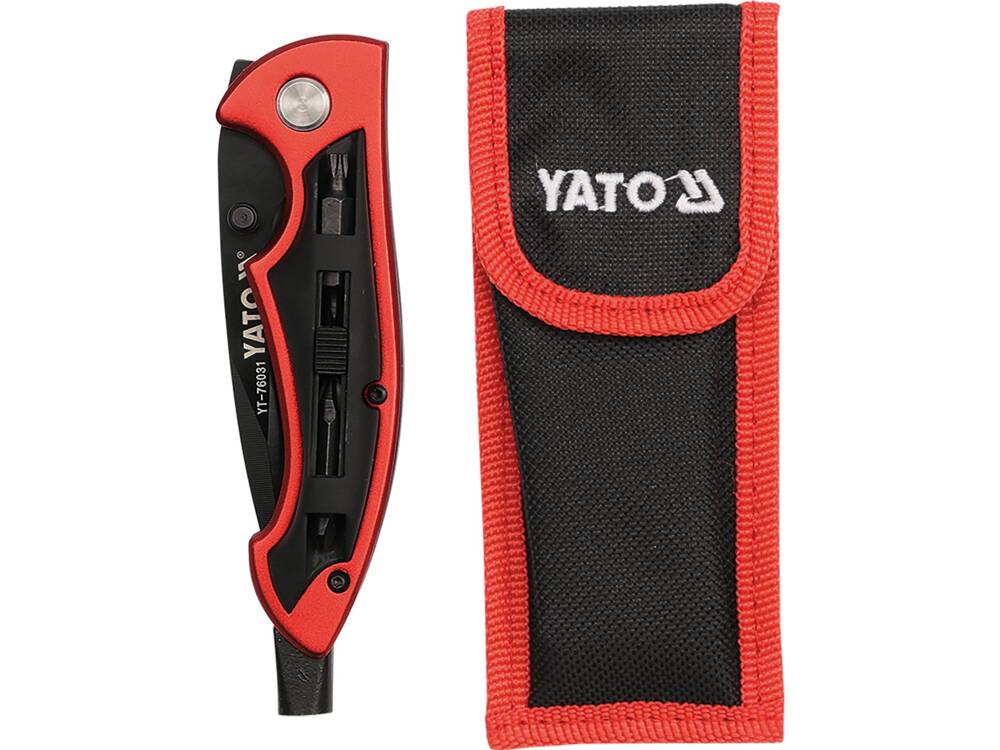 YATO YT-76031 TÖBBFUNKCIÓS KÉS 2 AZ 1-BEN, KÉS + CSAVARHÚZÓ 