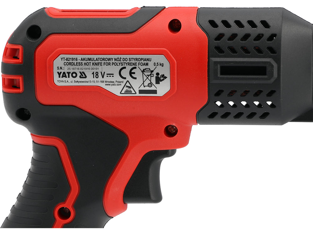 Cutit pentru polistiren YATO YT-821916, 18 V, 200 mm, fara acumulator - imagine 6