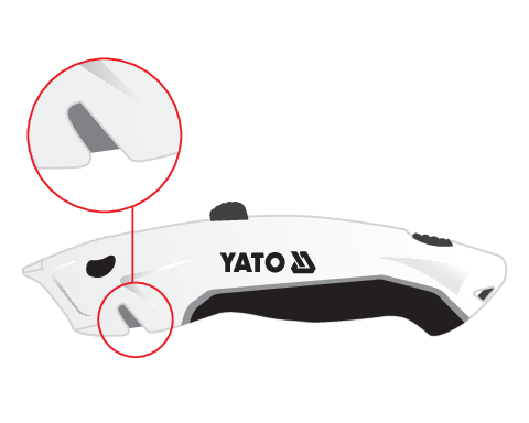 CUTTER LAMA TRAPEZOIDALA YATO YT-75201 61X33X0.5MM