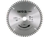 FA KÖR TÁRCSA, 180X20X2,2MM, YATO YT-60907 60 FOGÚ 