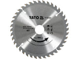 FA KÖR TÁRCSA, YATO YT-60489 190X30X3,2MM, 40 FOGÚ 