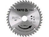 FA KÖR TÁRCSA, YATO YT-60652 210X30X3.2MM, 40 FOGÚ 