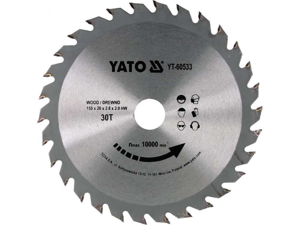 YATO YT-60533 KÖR TÁRCSA FA 150X30TX20MM 