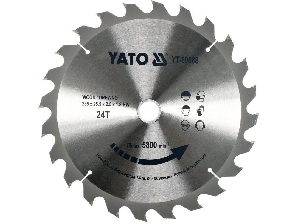 YATO YT-60581 KÖR TÁRCSA FA 160X60TX20MM 