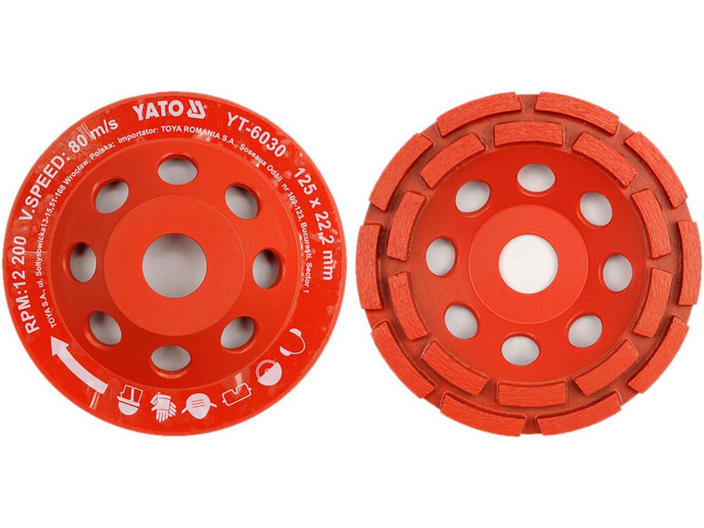 GYÉMÁNT CSISZOLÓKORONG YATO YT-6030 125X22MM (CSISZOLÁS) 