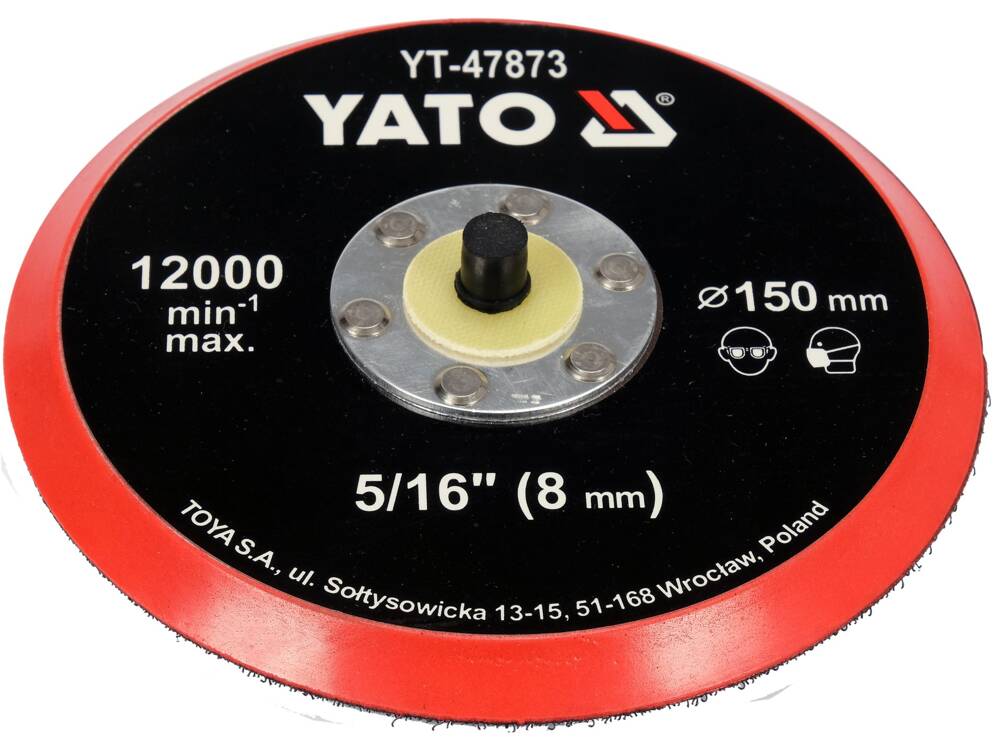 YATO YT-47873 POLÍROZÓ KORONG TÉPŐRÁGGAL 150MM TH 5/16 