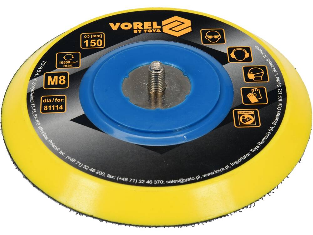 TÁRCSA VOREL 81115 PNEUMATIKUS CSISZOLÓHOZ 150MM 