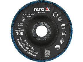 Disc pentru slefuit P100 YATO YT-833008, 125 mm