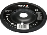 FA SZÉLSŐ KORONG, YATO YT-59165 BENYOMOTT, 125X22.2MM, NR2 