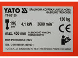 Excavator/tragator pe benzina YATO YT-86139 - imagine 13