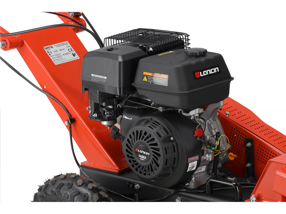 Freza pe benzina pentur buturugi si radacina Yato YT-86125 , 420 cm3 , motor LONCIN G420F , 3600 rpm