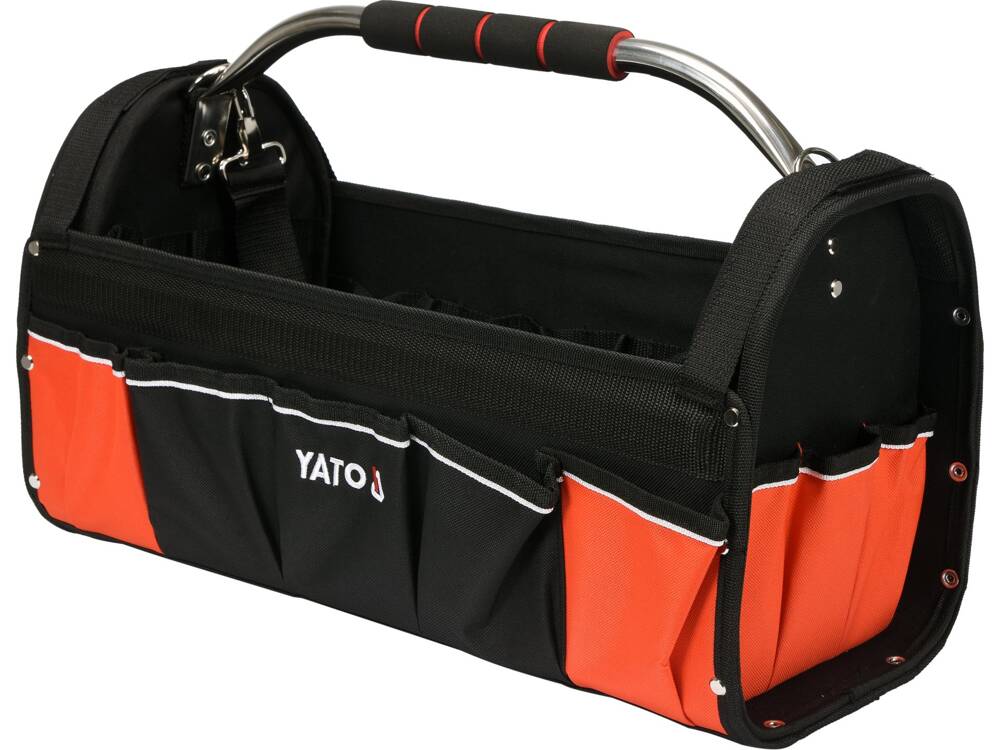 YATO YT-74373 ACÉLVÁZAS SZERSZÁMTÁSKA, 11 ZSEBES 