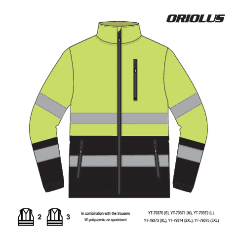 Jacheta polar reflectorizanta oriolus L YATO YT-79390 - imagine 10