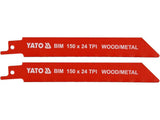 SZÚRÓFŰRÉSZ PENGÉJ YATO YT-33932 150MM, 24TPI, 2 DB 