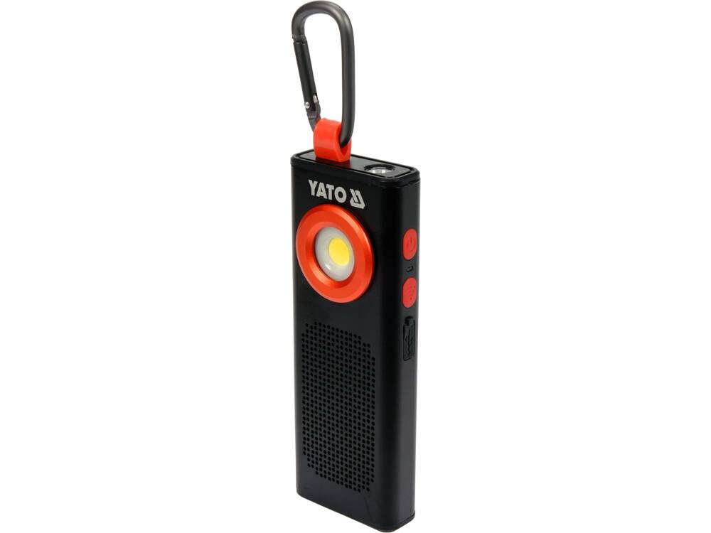 LANTERNA 500LM + YATO YT-08557 BOXA, 2000MAH