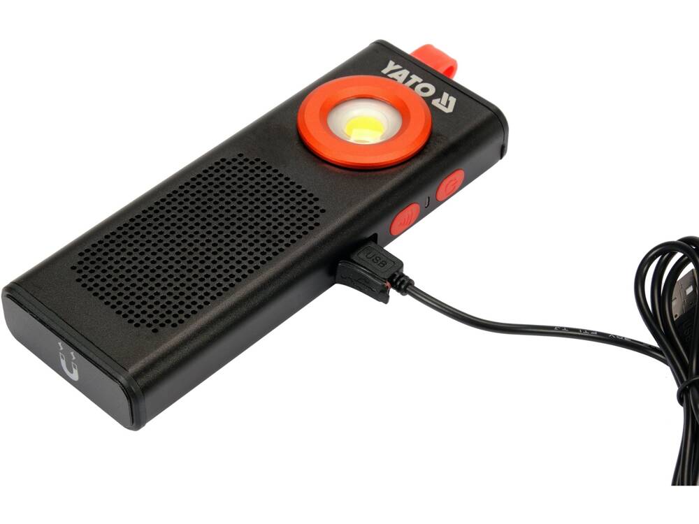 LANTERNA 500LM + YATO YT-08557 BOXA, 2000MAH