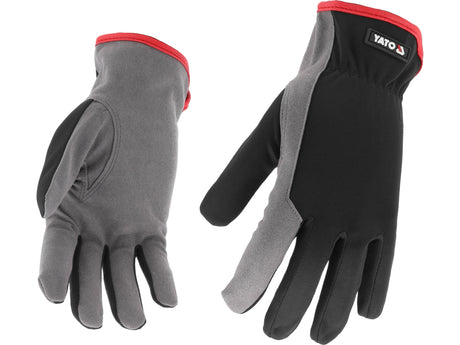 Manusi de lucru piele sintetica YATO YT-74674, 10 - imagine 2