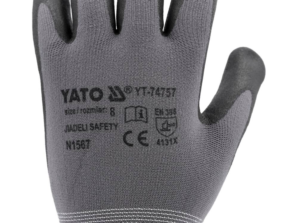 MANUSI DE PROTECTIE YATO YT-74757 DE NYLON, MARIMEA 8