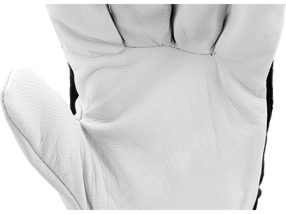 MANUSI LUCRU MARIMEA YATO YT-74640 10, BUMBAC/PIELE NEGRU