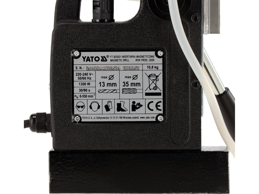 Masina gaurit cu talpa magnetica YATO YT-820501, 1050 W - imagine 9
