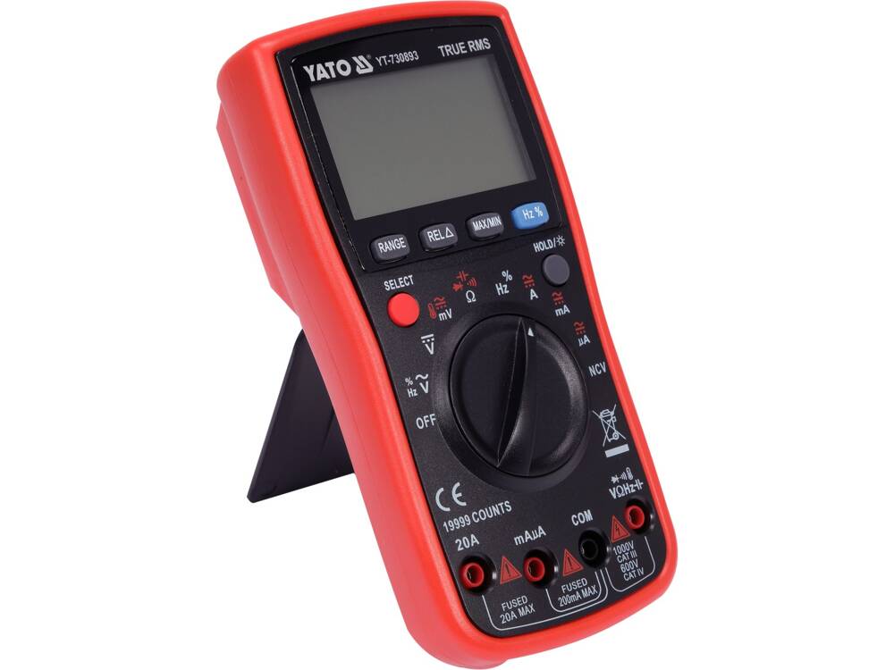 MULTIMETRU CU FUNCTIA YATO YT-730893 TRUE RMS, ECRAN LCD 19999