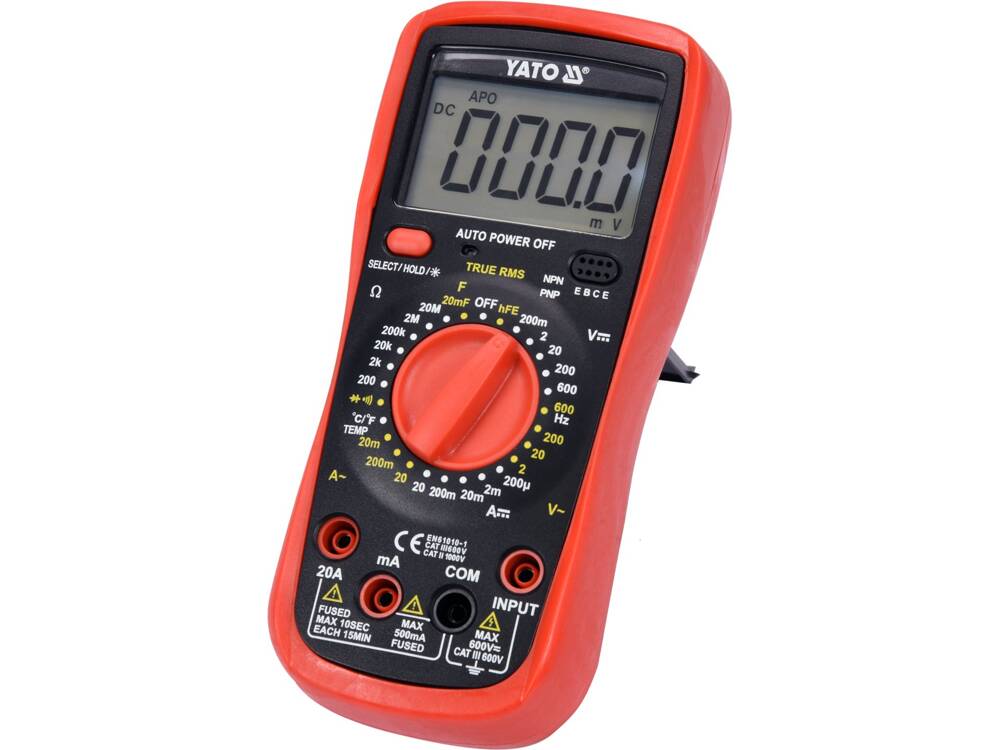 DIGITÁLIS MULTIMÉTER, VALÓDI YATO YT-73083 RMS 