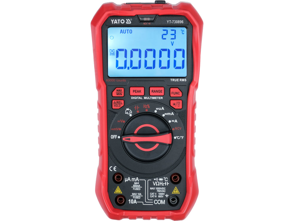 Multimetru digital true rms lcd 60000 YATO YT-730896