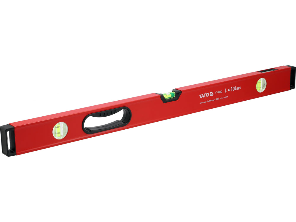 Nivela aluminiu YATO YT-30082, 800 mm cu maner 3 bule - imagine 2