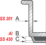 OALA INALTA CU YATO YG-00012 CAPAC 25X25CM, 12L