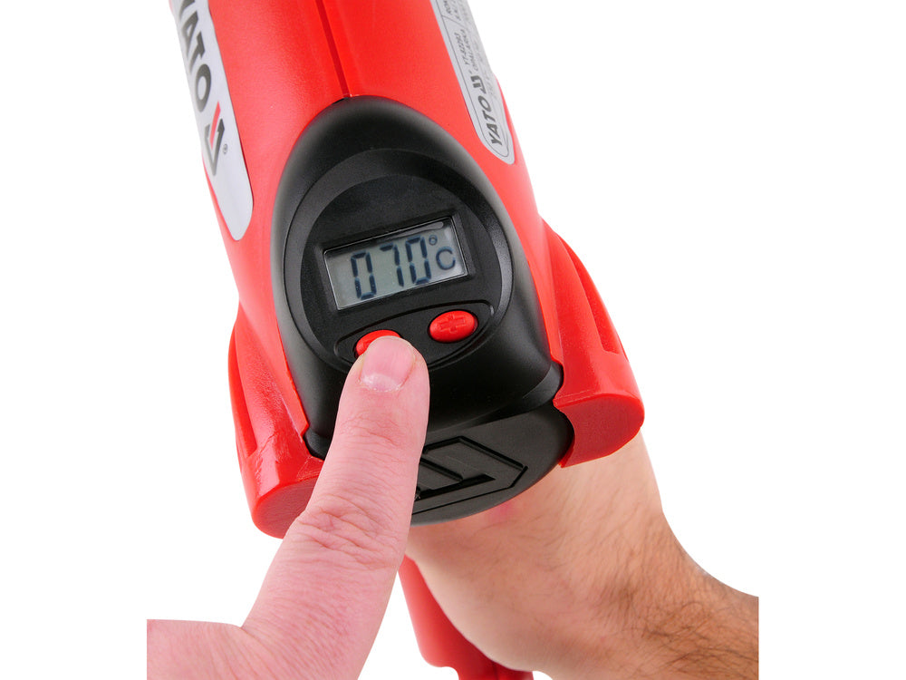 PISTOL AER CALD YATO YT-82293 CU TERMOSTAT DIGITAL + ACCESORII