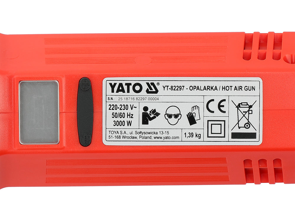 Pistol cu aer cald YATO YT-82297, 3000 W - imagine 7