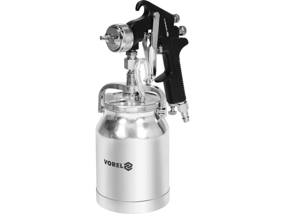 PISTOL DE VOPSIT VOREL 80903 CU REZERVOR METALIC 1L