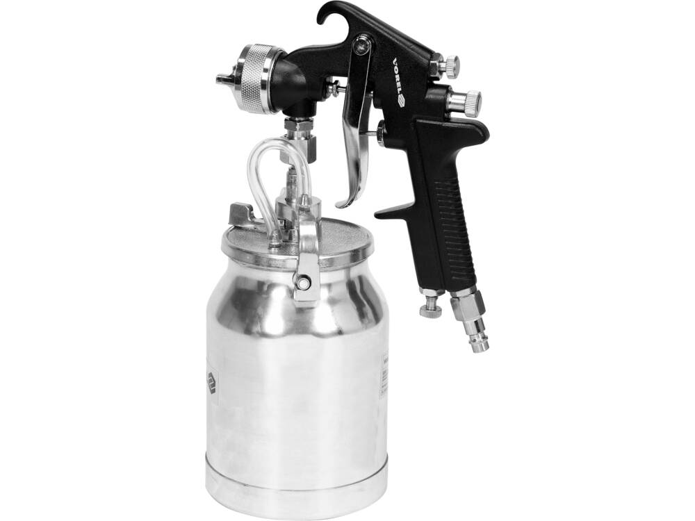 PISTOL DE VOPSIT VOREL 80903 CU REZERVOR METALIC 1L
