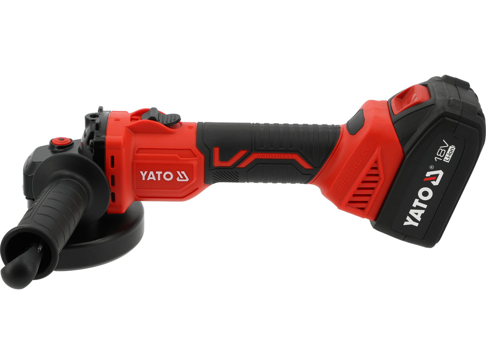 Polizor unghiular YATO YT-828251, 18 V, 125 mm, 1 x 4 Ah - imagine 2