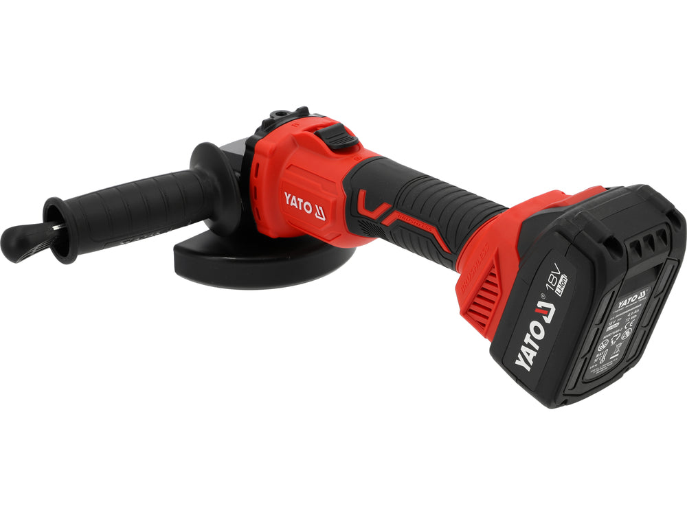 Polizor unghiular YATO YT-828251, 18 V, 125 mm, 1 x 4 Ah - imagine 4
