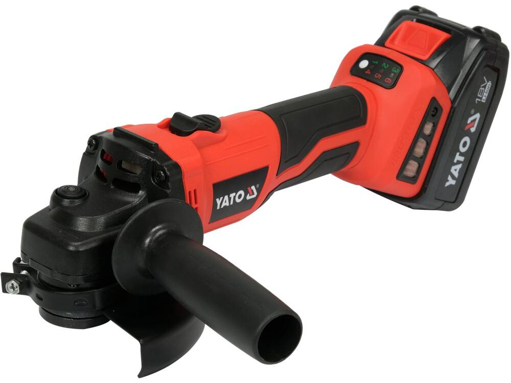 POLIZOR UNGHIULAR 18V, YATO YT-828295 125MM, 2X4AH, VITEZA REGLABILA