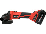POLIZOR UNGHIULAR 18V, YATO YT-828295 125MM, 2X4AH, VITEZA REGLABILA