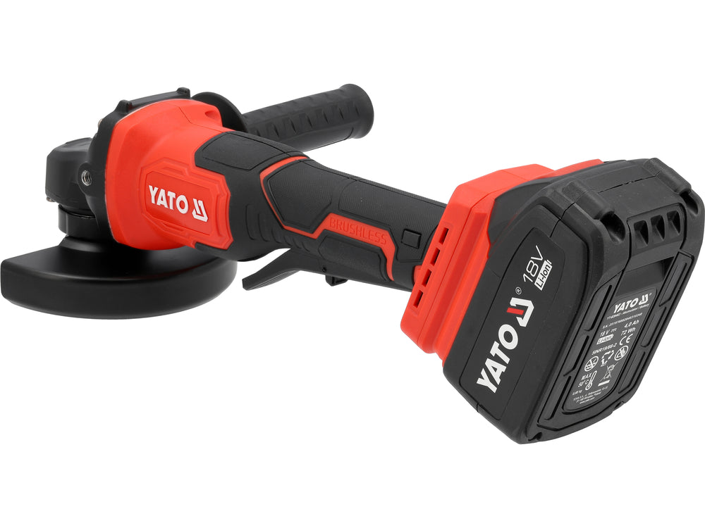 Polizor unghiular YATO YT-828254, 18 V, 1 x 4 Ah) - imagine 4