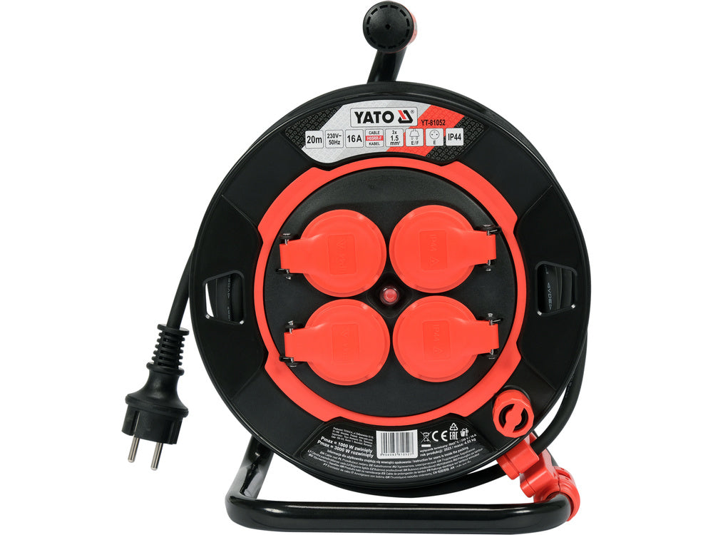 PRELUNGITOR PE TAMBUR YATO YT-81052 20M, 16A, IP 44