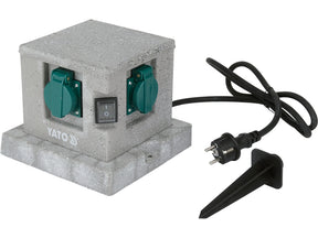 Priza de gradina cubica YATO YT-81272, IP44, 4 x 230 V
