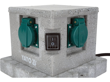 Priza de gradina cubica YATO YT-81272, IP44, 4 x 230 V - imagine 4