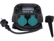 Priza de gradina dubla YATO YT-81270, IP44, 4 x 230 V